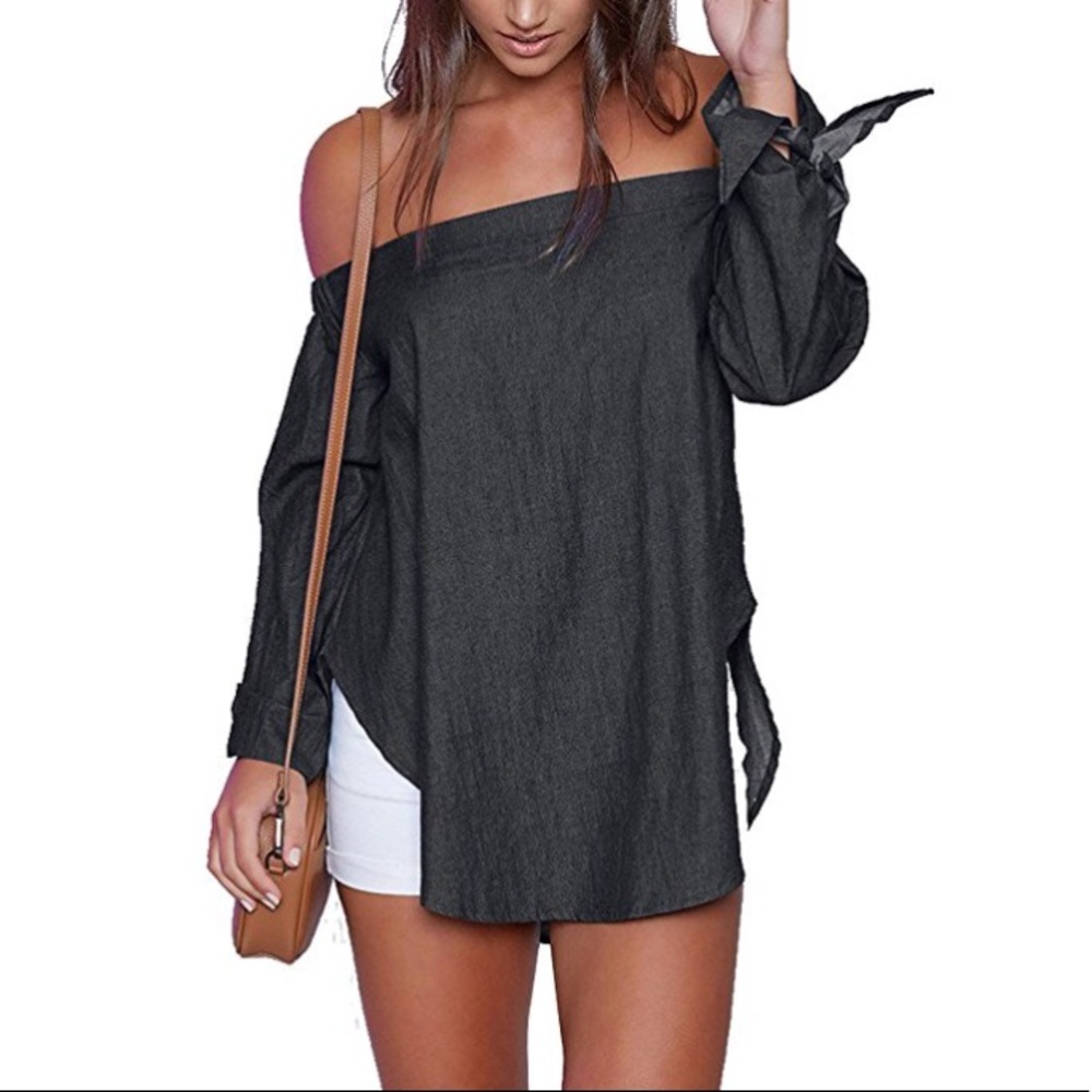 🖤 SALE Women's Cold Shoulder Top